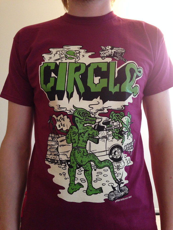 Circle 'Ektomonster' T-Shirt (Size M, purple)