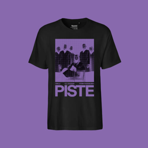Circle 'PISTE purple' T-shirt (black)